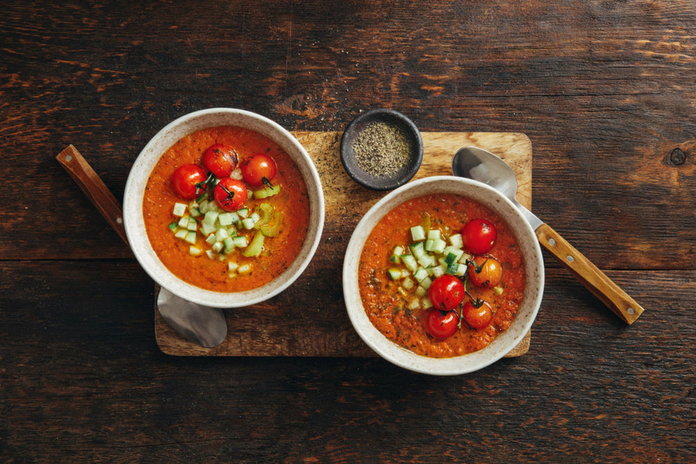 SDJ's Fresh Tomato Gazpacho