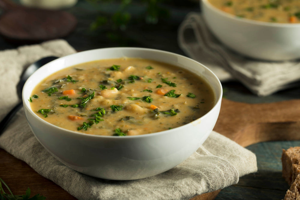 White Bean with Kale and Lemon Zest (vegan)